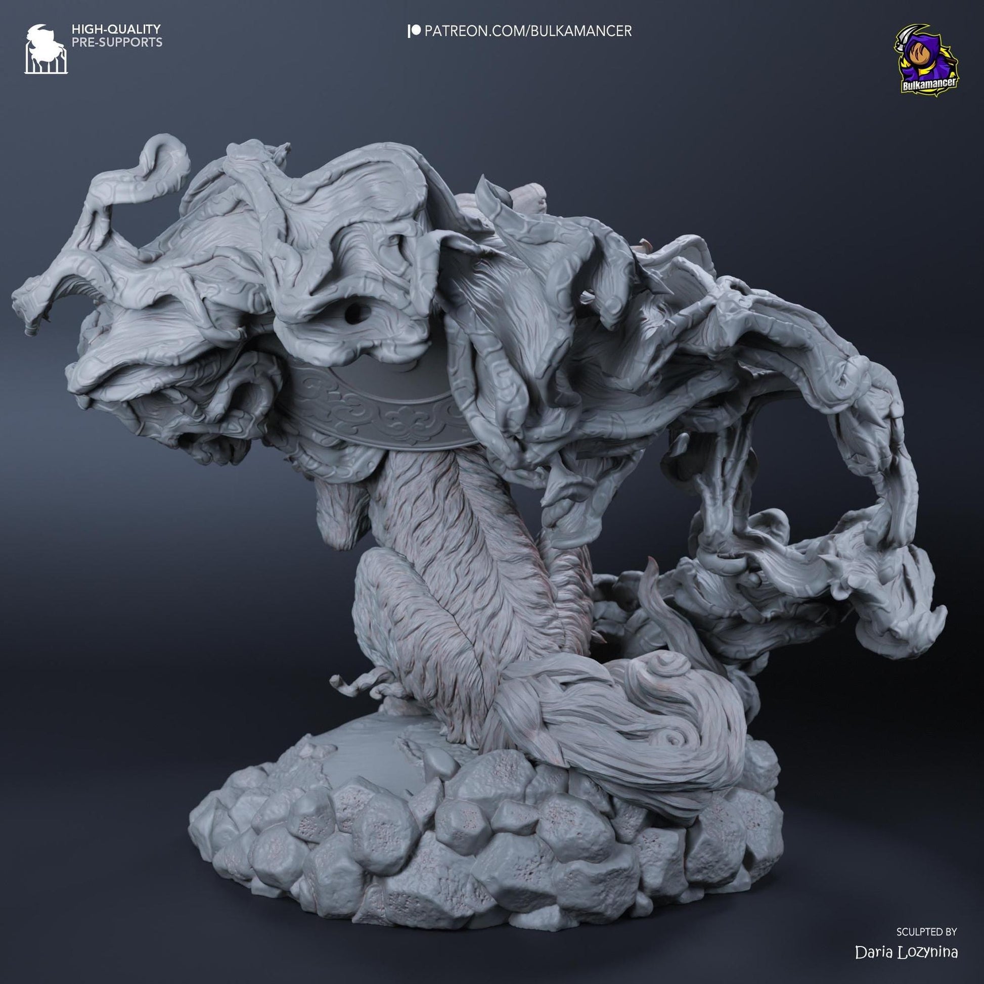 Celestial Wolf | Resin Garage Kit Sculpture Anime Video Game Fan Art Statue | Bulkamancer Sculpts