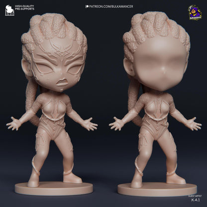 Chibi Sly Mage, Mel | Resin Garage Kit Sculpture Anime Video Game Fan Art Statue | Bulkamancer Sculpts