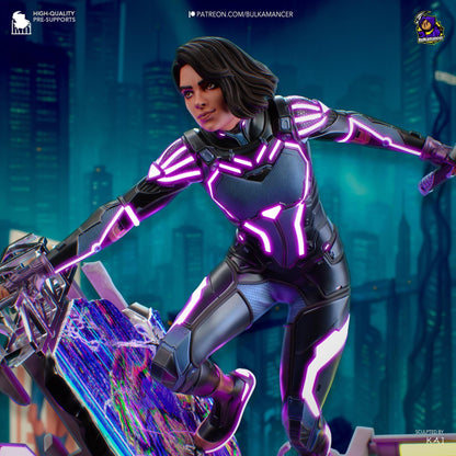 Cyber Ninja | Resin Garage Kit Sculpture Anime Video Game Fan Art Statue | Bulkamancer Sculpts