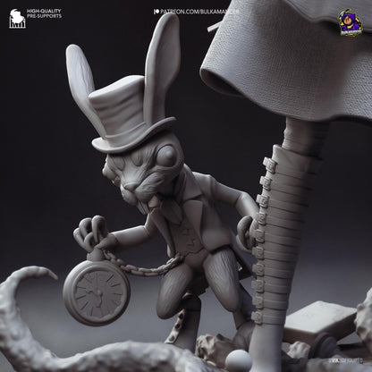 Girl Dressed in Madness | Resin Garage Kit Sculpture Anime Video Game Fan Art Statue | Bulkamancer Sculpts