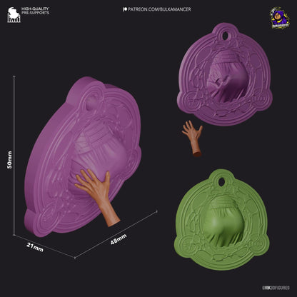 Gale Butt Ornament Pendant | Resin Garage Kit Sculpture Anime Video Game Fan Art Statue | Bulkamancer Sculpts