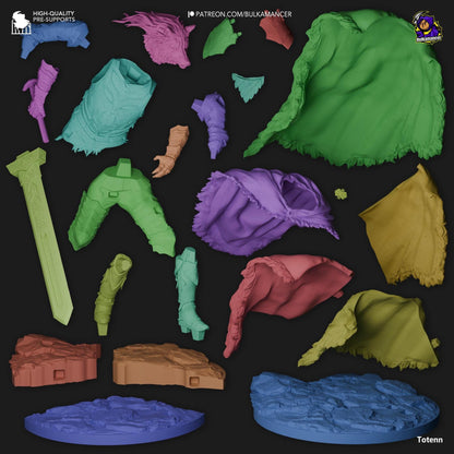 Half-Wolf Shadow | Resin Garage Kit Sculpture Anime Video Game Fan Art Statue | Bulkamancer Sculpts