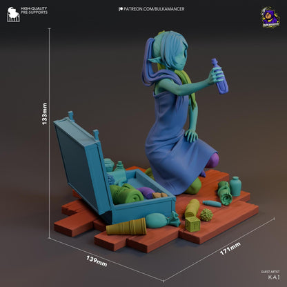 Keeper of Memories | Resin Garage Kit Sculpture Anime Video Game Fan Art Statue | Bulkamancer Sculpts