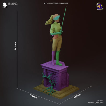 33rd Expedition Fencer | Resin Garage Kit Figure Game Fan Art | Bulkamancer Sculpts