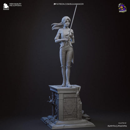 33rd Expedition Fencer | Resin Garage Kit Figure Game Fan Art | Bulkamancer Sculpts