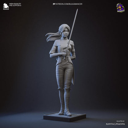 33rd Expedition Fencer | Resin Garage Kit Figure Game Fan Art | Bulkamancer Sculpts