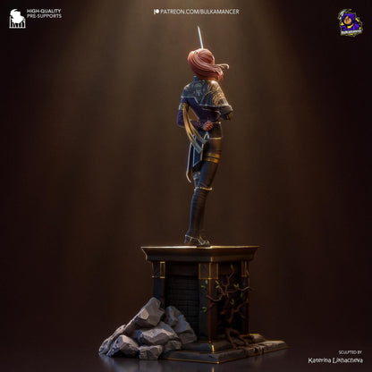 33rd Expedition Fencer | Resin Garage Kit Figure Game Fan Art | Bulkamancer Sculpts