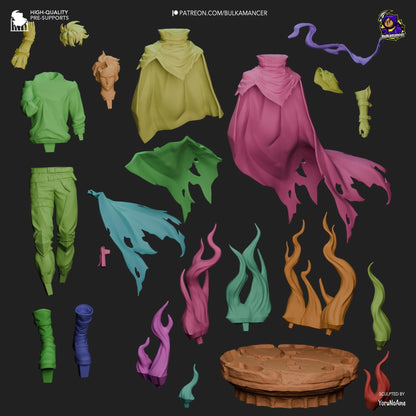 Lone Ascendant | Resin Garage Kit Sculpture Anime Video Game Fan Art Statue | Bulkamancer Sculpts