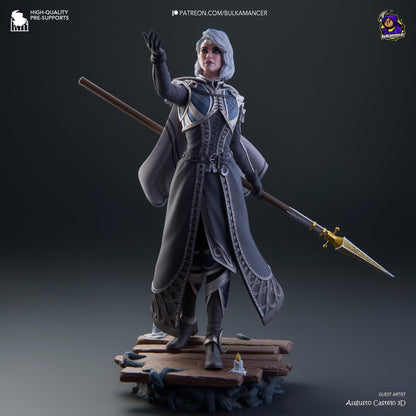 Moon Cleric | Resin Garage Kit Sculpture Anime Video Game Fan Art Statue | Bulkamancer Sculpts