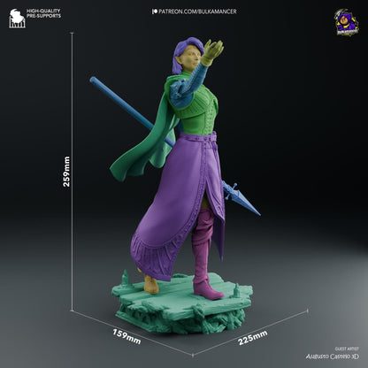 Moon Cleric | Resin Garage Kit Sculpture Anime Video Game Fan Art Statue | Bulkamancer Sculpts