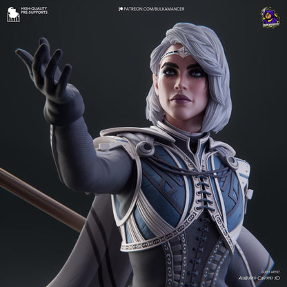 Moon Cleric | Resin Garage Kit Sculpture Anime Video Game Fan Art Statue | Bulkamancer Sculpts