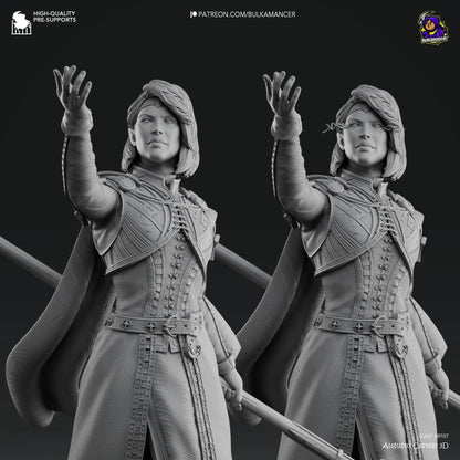 Moon Cleric | Resin Garage Kit Sculpture Anime Video Game Fan Art Statue | Bulkamancer Sculpts