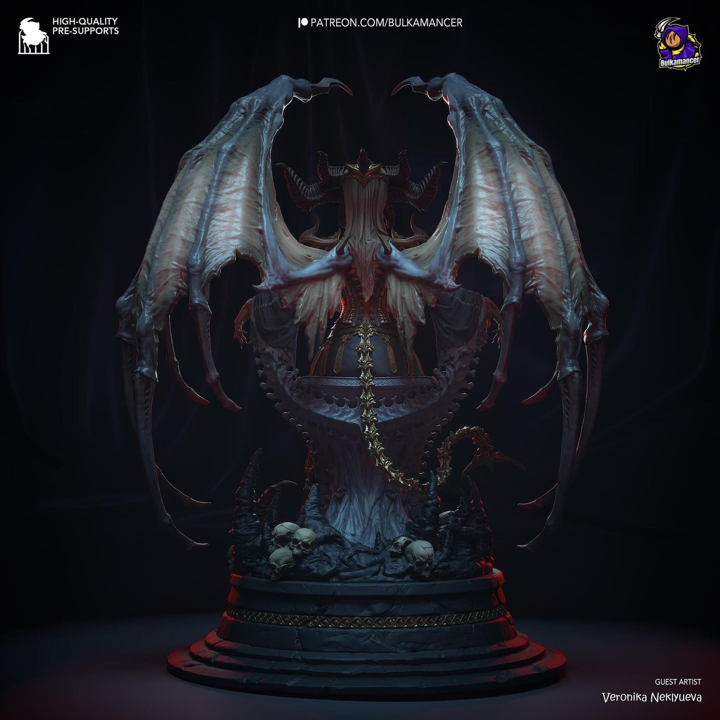 Mother of Demons | Resin Garage Kit Sculpture Anime Video Game Fan Art Statue | Bulkamancer Sculpts