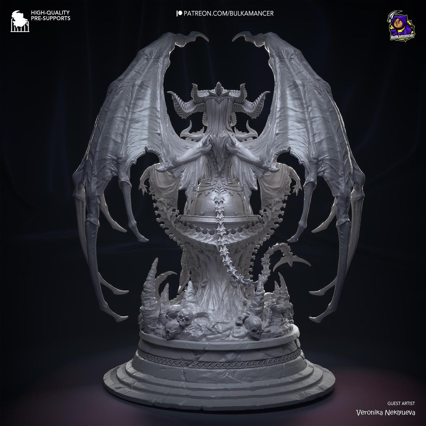 Mother of Demons | Resin Garage Kit Sculpture Anime Video Game Fan Art Statue | Bulkamancer Sculpts