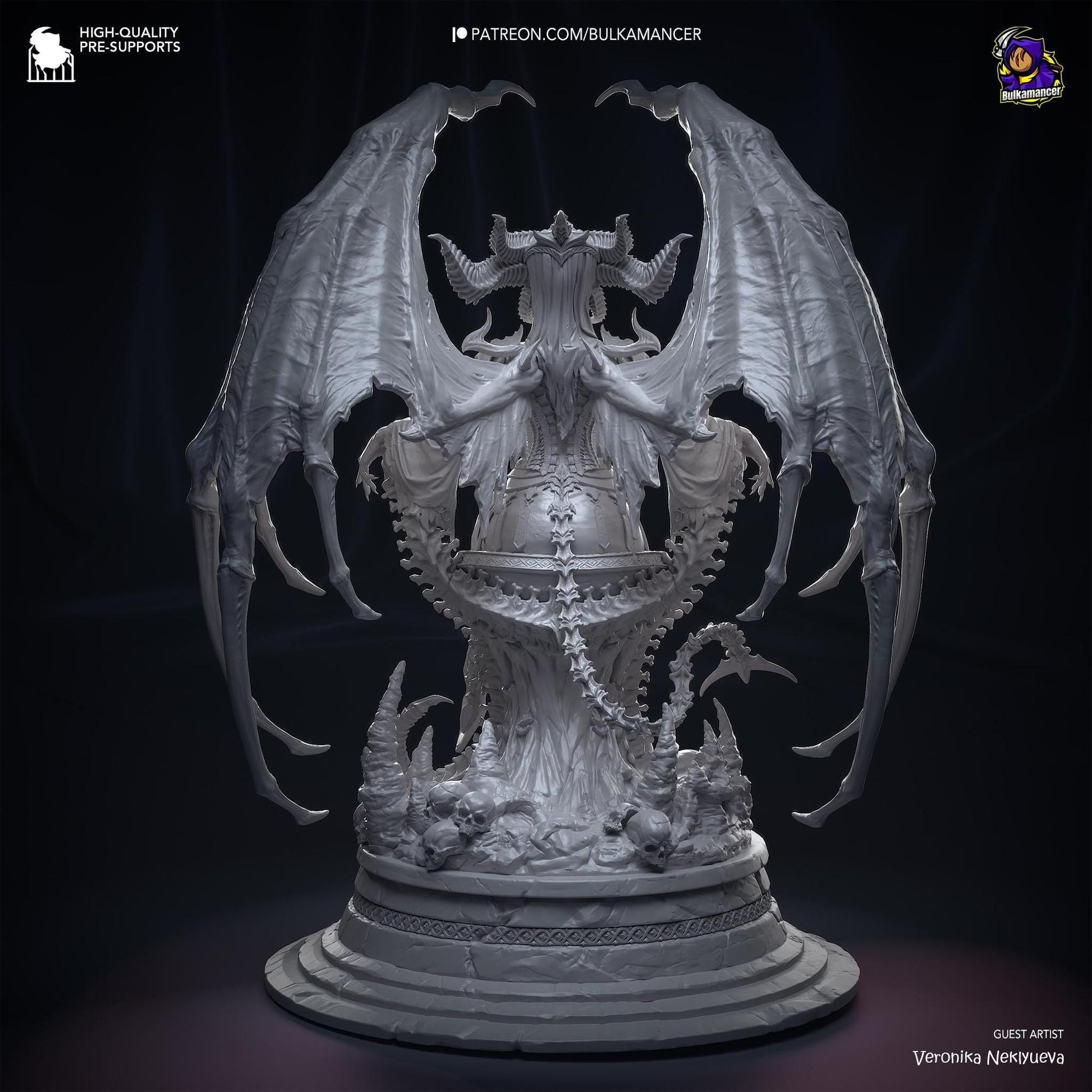 Mother of Demons | Resin Garage Kit Sculpture Anime Video Game Fan Art Statue | Bulkamancer Sculpts