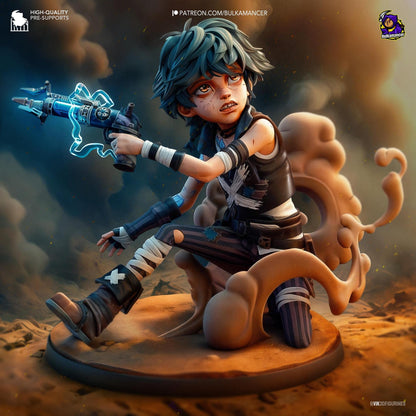 Mute Sidekick | 3D Print Garage Kit Anime Fan Art Statue | Bulkamancer Sculpts