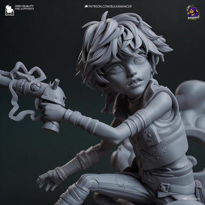 Mute Sidekick | 3D Print Garage Kit Anime Fan Art Statue | Bulkamancer Sculpts