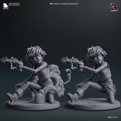 Mute Sidekick | 3D Print Garage Kit Anime Fan Art Statue | Bulkamancer Sculpts