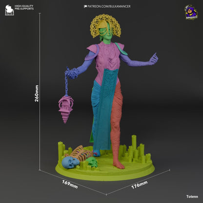 Plagued Priestess of Babylon | Resin Garage Kit Sculpture Anime Video Game Fan Art Statue | Bulkamancer Sculpts