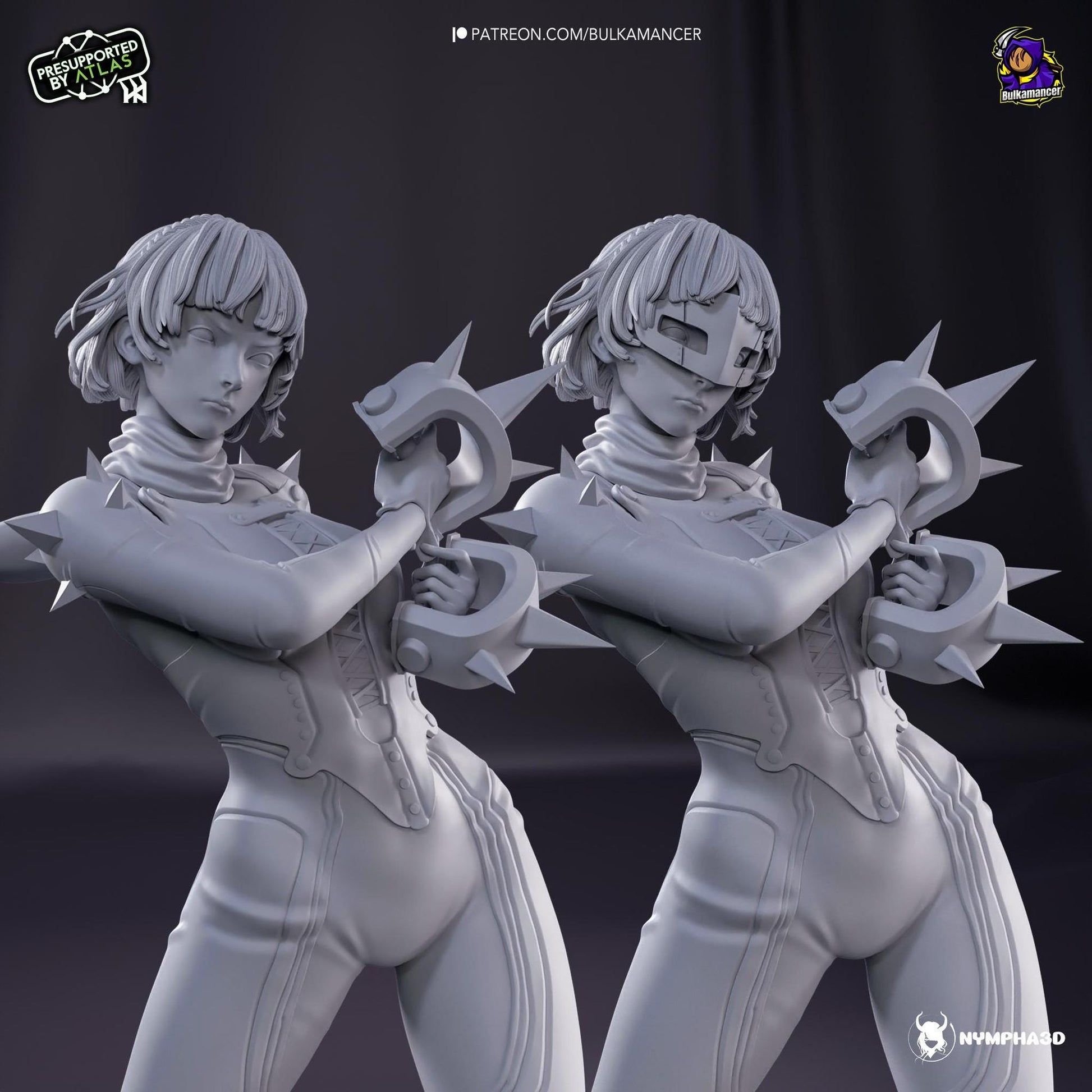 Pugilist Queen | Resin Garage Kit Sculpture Anime Video Game Fan Art Statue | Bulkamancer Sculpts