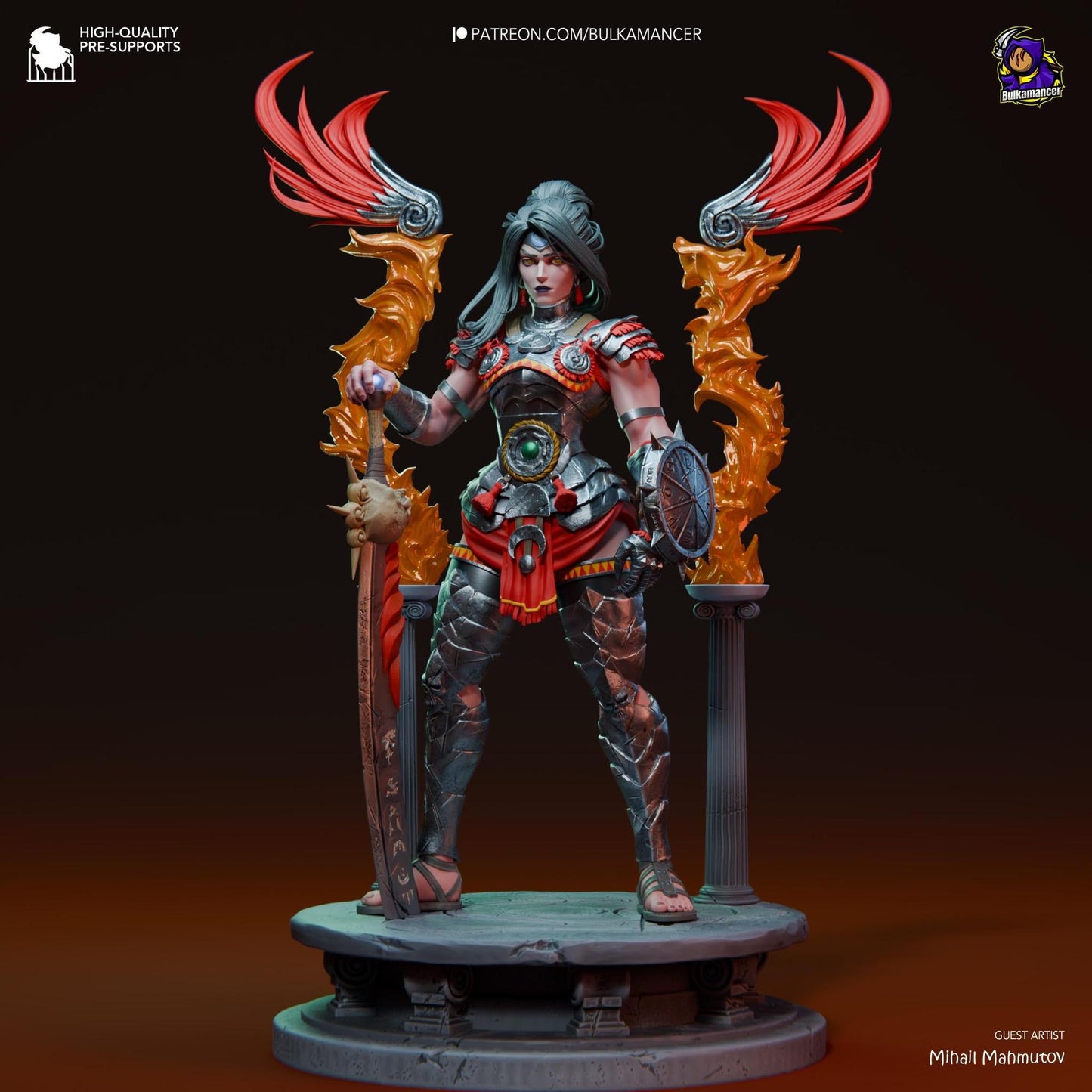 Retribution Incarnate | 3D Print Garage Kit Anime Fan Art Statue | Bulkamancer Sculpts