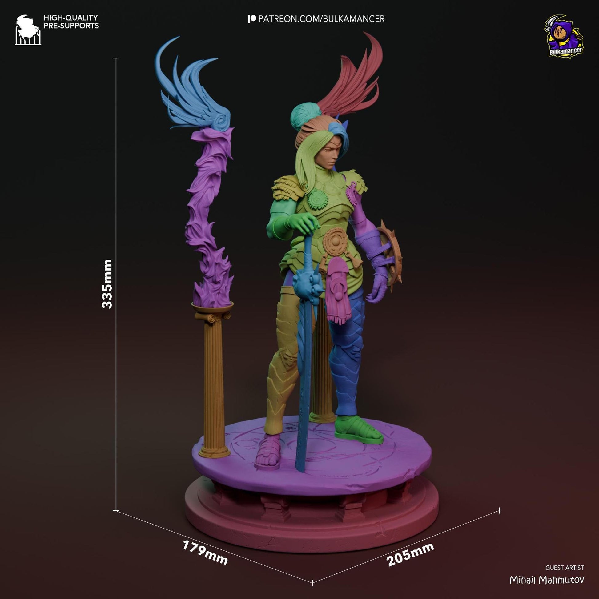 Retribution Incarnate | 3D Print Garage Kit Anime Fan Art Statue | Bulkamancer Sculpts