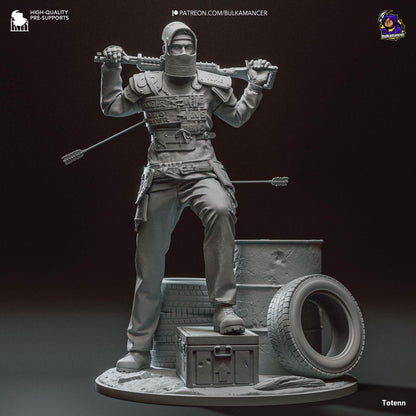 Rusty Survivor | Resin Garage Kit Sculpture Anime Video Game Fan Art Statue | Bulkamancer Sculpts