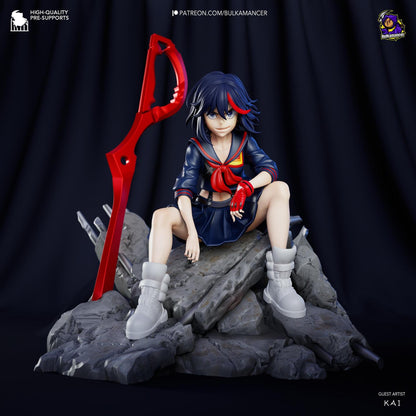 Scissor Wielder | Resin Garage Kit Sculpture Anime Video Game Fan Art Statue | Bulkamancer Sculpts