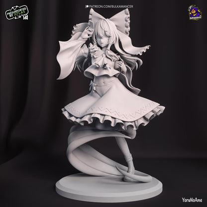 Shrine Maiden of Heaven | Resin Garage Kit Sculpture Anime Video Game Fan Art Statue | Bulkamancer Sculpts
