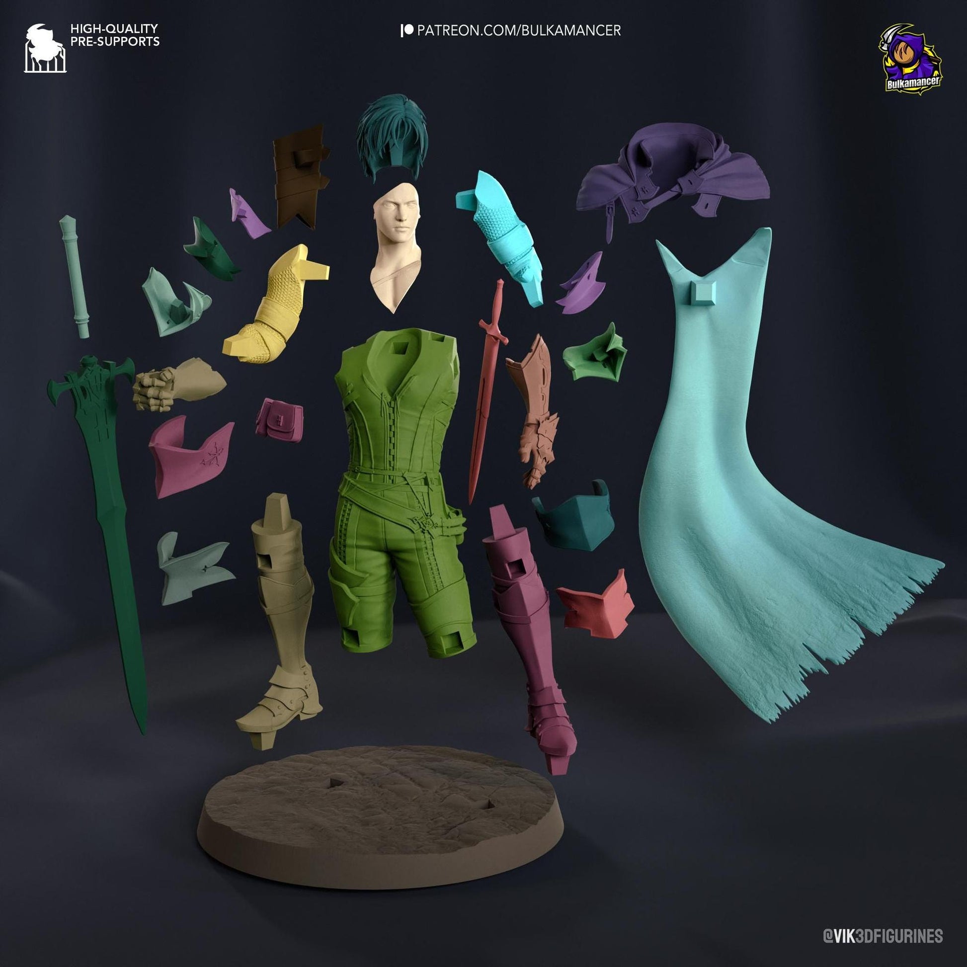 Smoldering Burden Bearer | Resin Garage Kit Sculpture Anime Video Game Fan Art Statue | Bulkamancer Sculpts