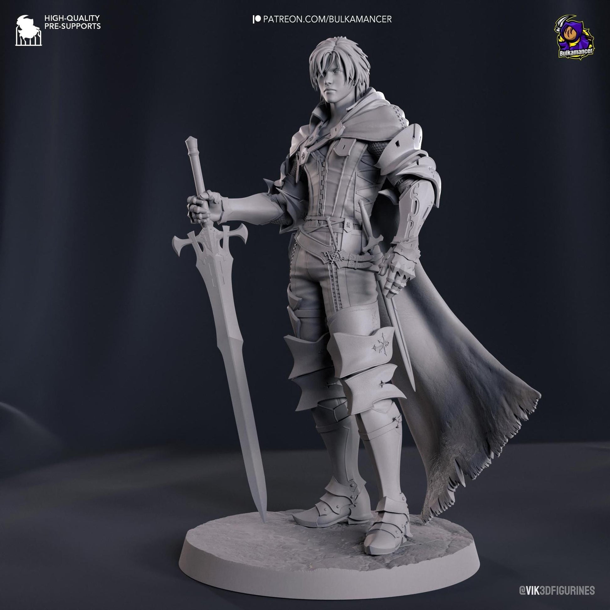 Smoldering Burden Bearer | Resin Garage Kit Sculpture Anime Video Game Fan Art Statue | Bulkamancer Sculpts