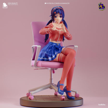 Stay With Me Girl | Resin Garage Kit Sculpture Anime Video Game Fan Art Statue | Bulkamancer Sculpts