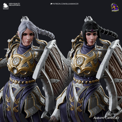 Sulking Cleric | 3D Print Garage Kit Anime Fan Art Statue | Bulkamancer Sculpts