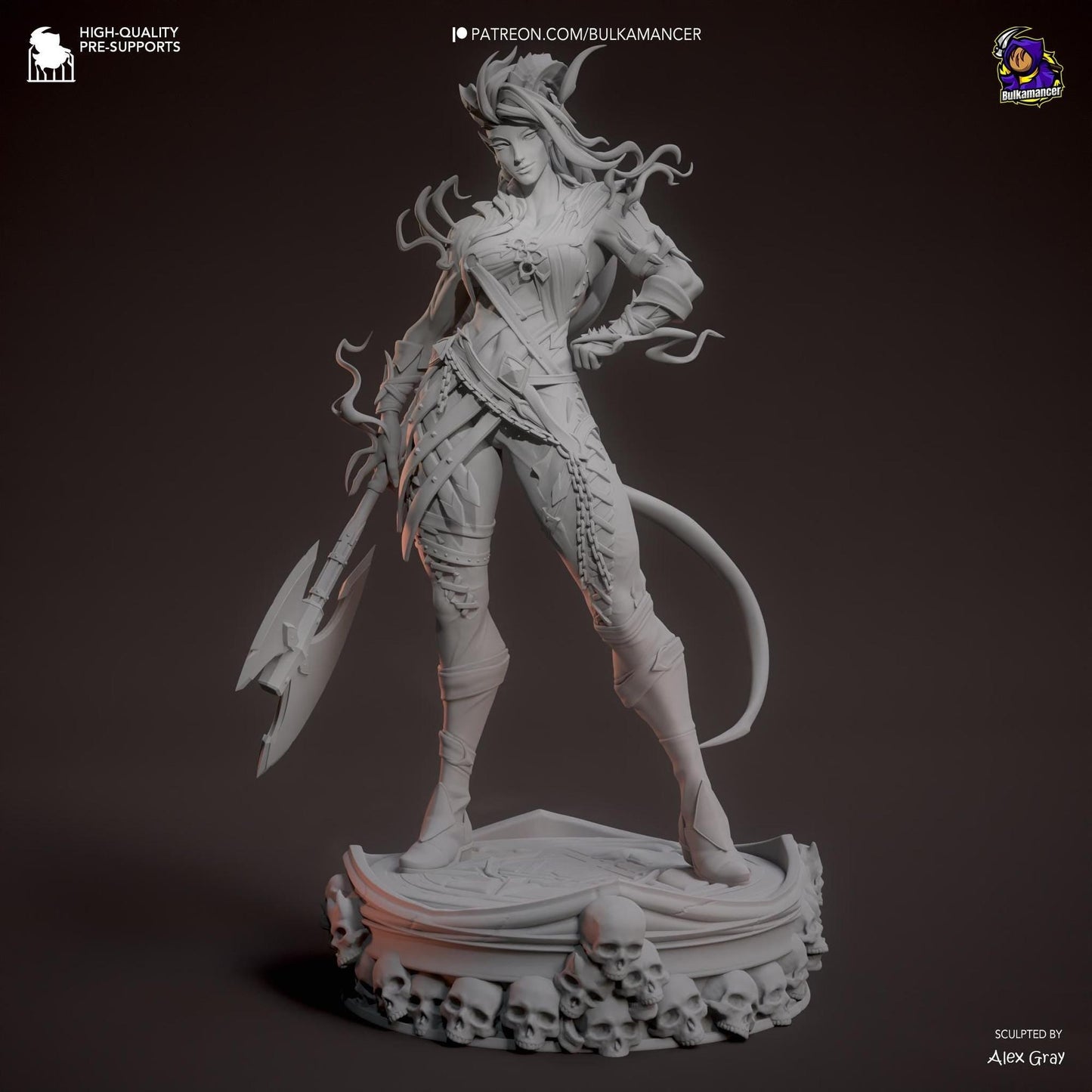 Teddy Bear of Hell, Stylized Version | Resin Garage Kit Sculpture Anime Video Game Fan Art Statue | Bulkamancer Sculpts