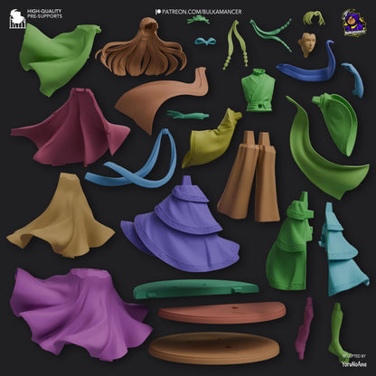 Moon Fairy | Resin Garage Kit Sculpture Anime Video Game Fan Art Statue | Bulkamancer Sculpts