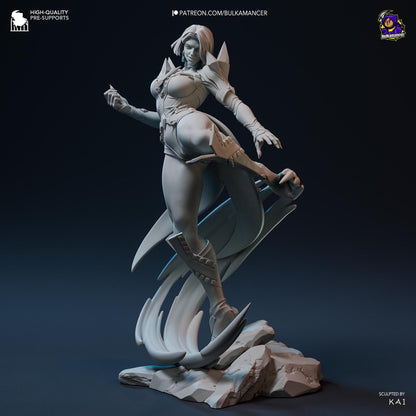 White Queen | Resin Garage Kit Sculpture Anime Video Game Fan Art Statue | Bulkamancer Sculpts