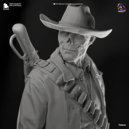 Undead Cowboy | Resin Garage Kit Sculpture Video Game Fan Art Statue | Bulkamancer Sculpts