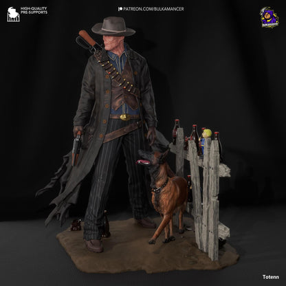 Undead Cowboy | Resin Garage Kit Sculpture Video Game Fan Art Statue | Bulkamancer Sculpts