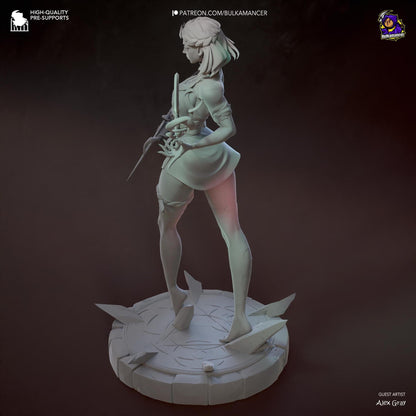 Underworld Princess | Resin Garage Kit Sculpture Anime Video Game Fan Art Statue | Bulkamancer Sculpts