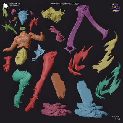 Unseen Rancor | Resin Garage Kit Sculpture Anime Video Game Fan Art Statue | Bulkamancer Sculpts