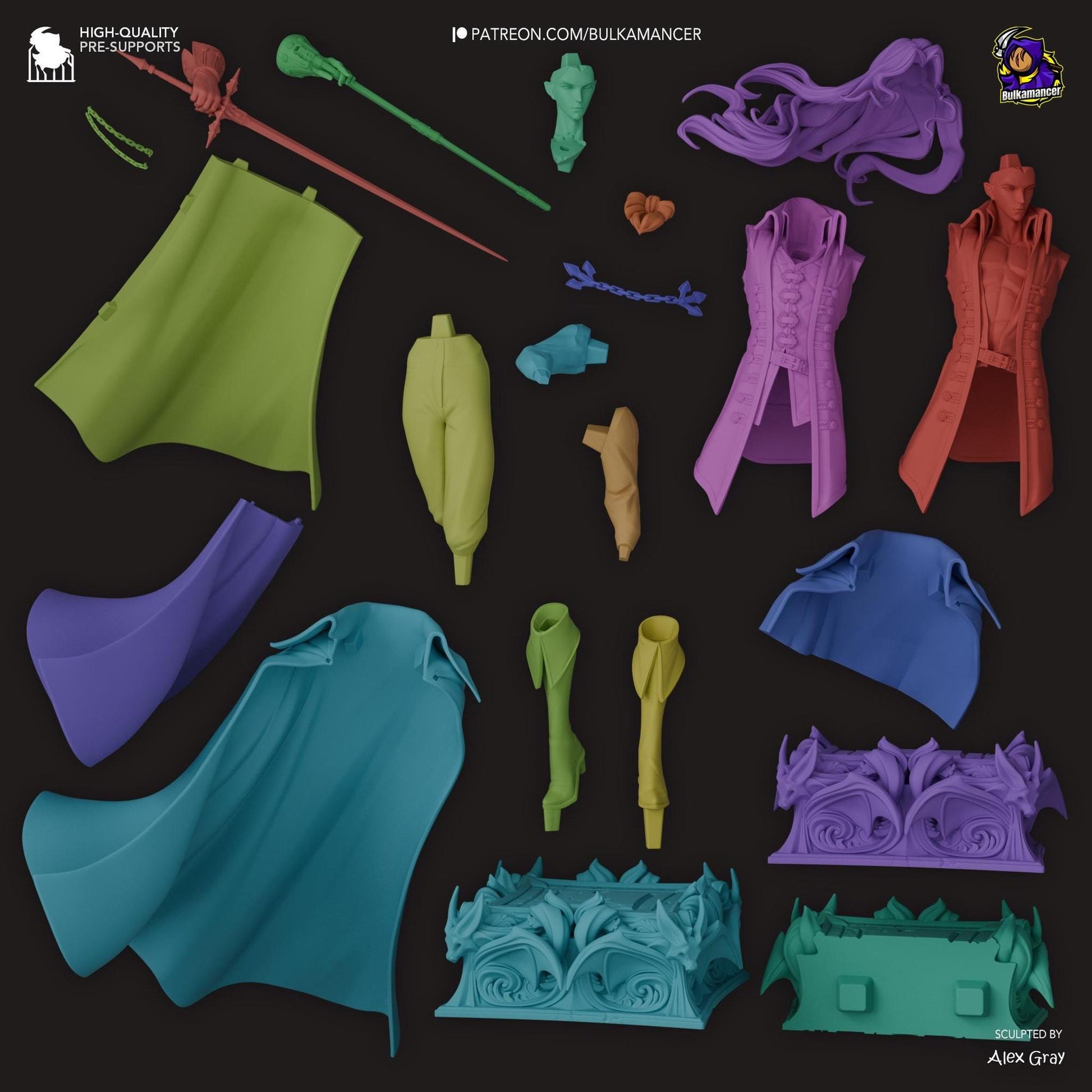 Vampire Prince | Resin Garage Kit Sculpture Anime Video Game Fan Art Statue | Bulkamancer Sculpts