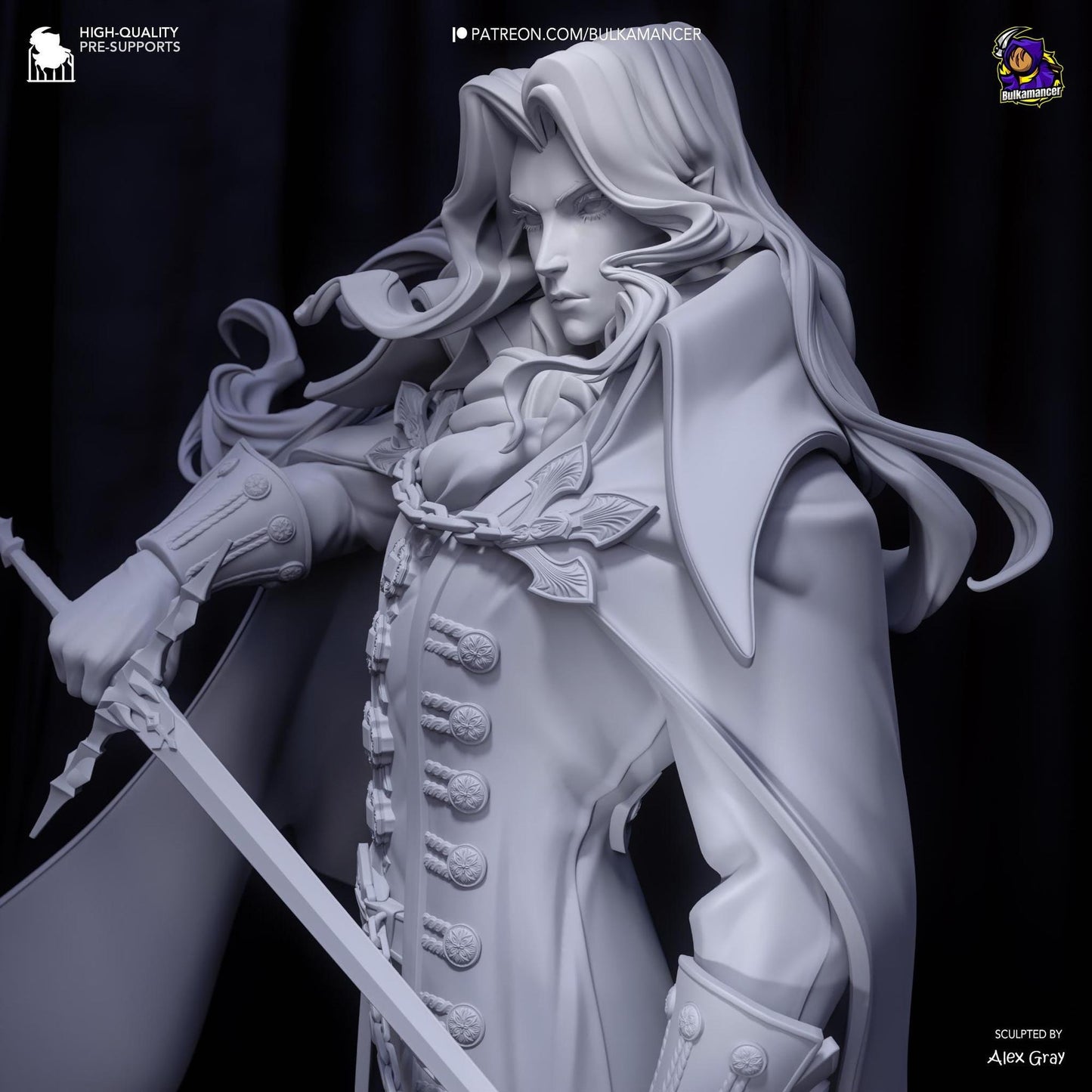 Vampire Prince | Resin Garage Kit Sculpture Anime Video Game Fan Art Statue | Bulkamancer Sculpts
