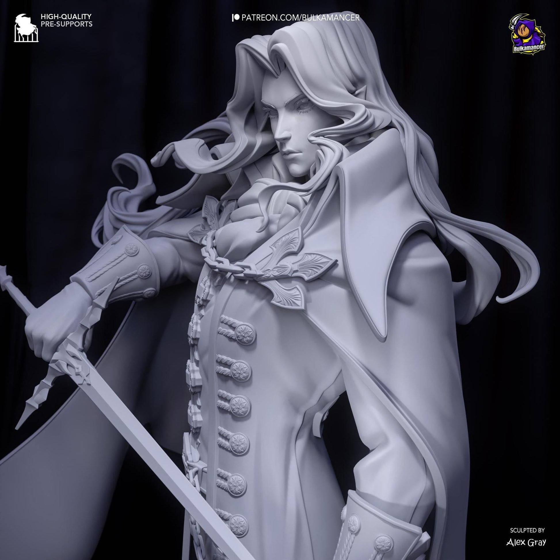 Vampire Prince | Resin Garage Kit Sculpture Anime Video Game Fan Art Statue | Bulkamancer Sculpts