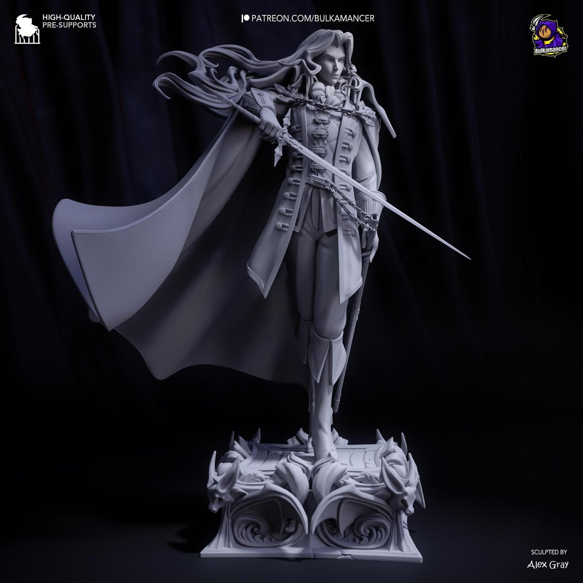 Vampire Prince | Resin Garage Kit Sculpture Anime Video Game Fan Art Statue | Bulkamancer Sculpts