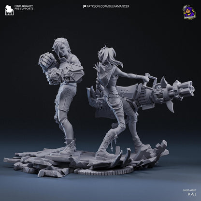 Arcane Diorama | Resin Garage Kit Sculpture Anime Video Game Fan Art Statue | Bulkamancer Sculpts