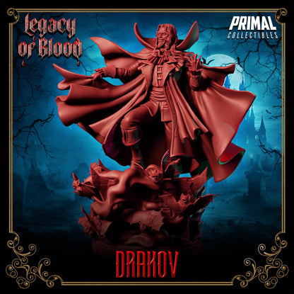 Vampire Lord Drakov | Legacy of Blood | Tabletop Scale | TTRPG D&D Miniature | Primal Collectibles