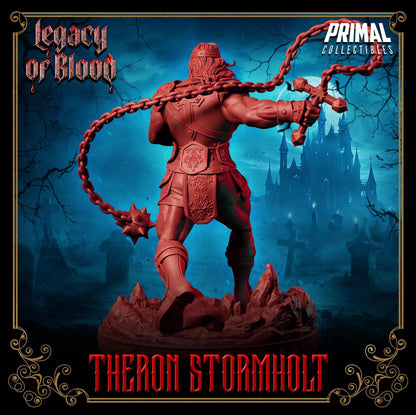 Warrior Theron Stormholt | Legacy of Blood | Tabletop Scale | TTRPG D&D Miniature | Primal Collectibles