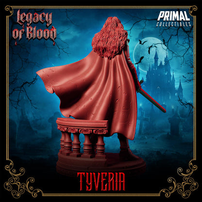 Warrior Tyveria | Legacy of Blood | Tabletop Scale | TTRPG D&D Miniature | Primal Collectibles