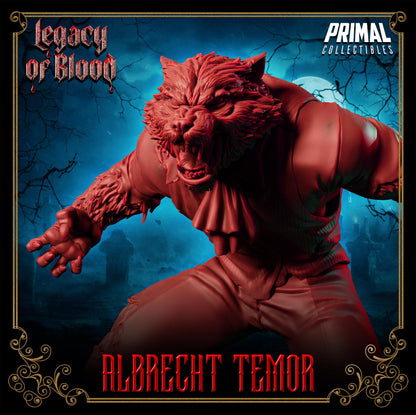 Werewolf Albertch Tremor | Legacy of Blood | Tabletop Scale | TTRPG D&D Miniature | Primal Collectibles
