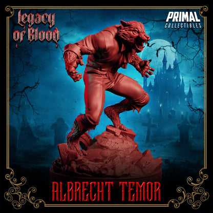 Werewolf Albertch Tremor | Legacy of Blood | Tabletop Scale | TTRPG D&D Miniature | Primal Collectibles